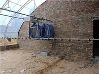 Drivhus dobbeltskinne kunstvandingsbom